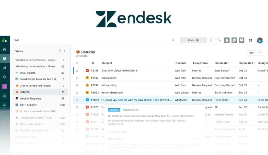 los mejores CRM zendesk