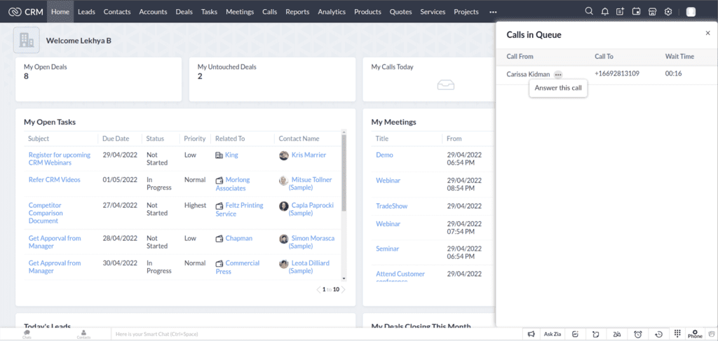 los mejores CRM zoho